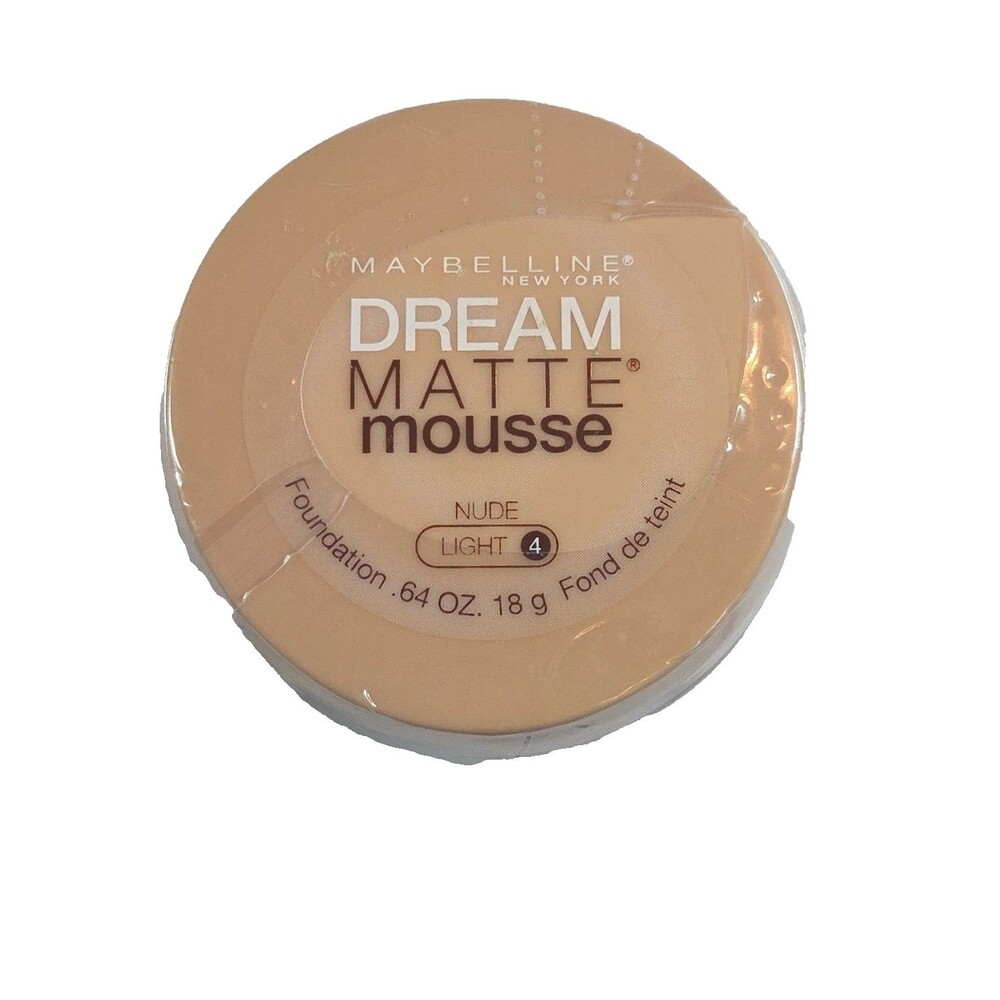 Maybelline Dream Matte Mousse Foundation NUDE LIGHT 4 NEW SEALED 0.64oz